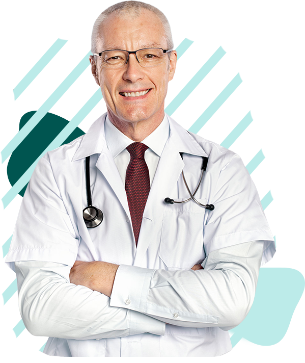 doctor home smiling